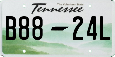 TN license plate B8824L