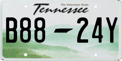 TN license plate B8824Y
