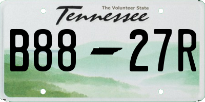 TN license plate B8827R