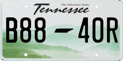 TN license plate B8840R