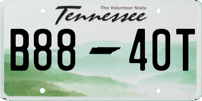 TN license plate B8840T