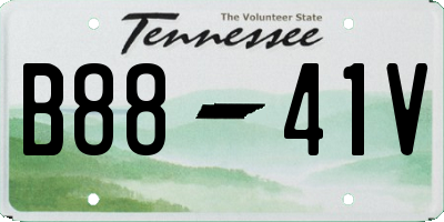 TN license plate B8841V