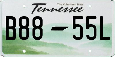 TN license plate B8855L