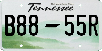 TN license plate B8855R