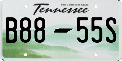 TN license plate B8855S