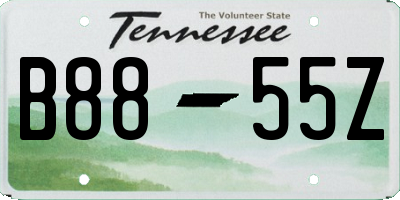 TN license plate B8855Z
