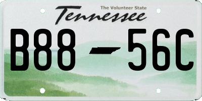 TN license plate B8856C