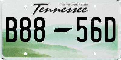 TN license plate B8856D