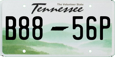 TN license plate B8856P