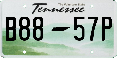 TN license plate B8857P
