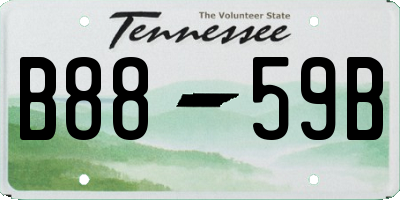 TN license plate B8859B