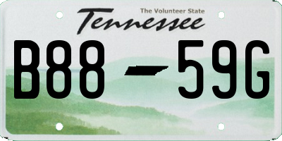 TN license plate B8859G