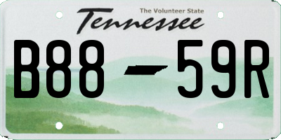 TN license plate B8859R