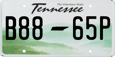 TN license plate B8865P