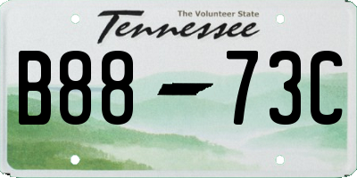 TN license plate B8873C