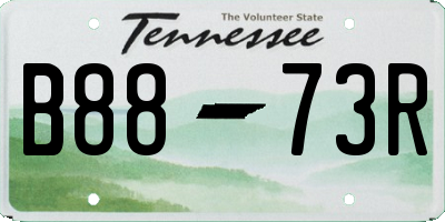 TN license plate B8873R