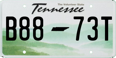 TN license plate B8873T