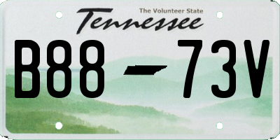TN license plate B8873V