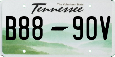TN license plate B8890V