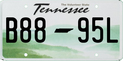 TN license plate B8895L