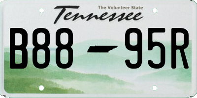 TN license plate B8895R