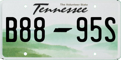 TN license plate B8895S