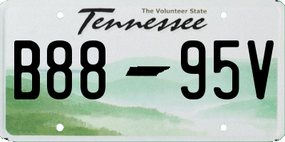 TN license plate B8895V