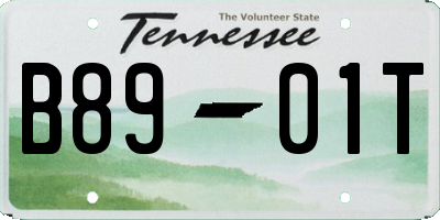 TN license plate B8901T