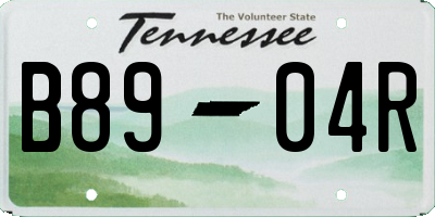 TN license plate B8904R