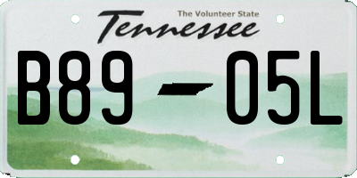 TN license plate B8905L