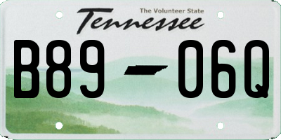 TN license plate B8906Q