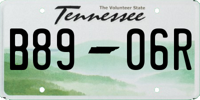 TN license plate B8906R