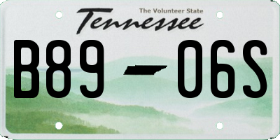 TN license plate B8906S