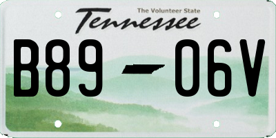 TN license plate B8906V