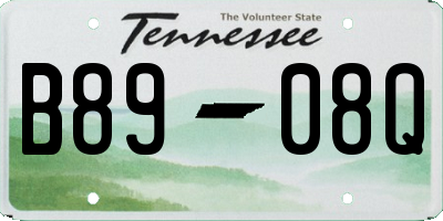 TN license plate B8908Q