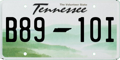 TN license plate B8910I