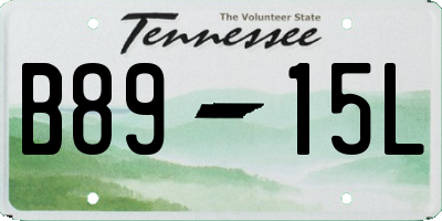 TN license plate B8915L
