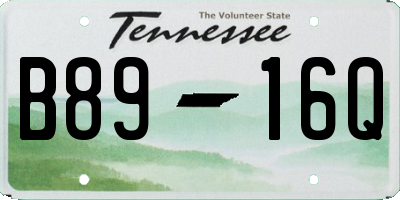 TN license plate B8916Q