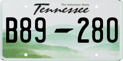 TN license plate B8928O