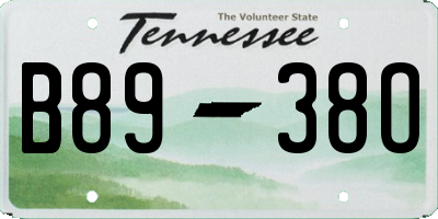 TN license plate B8938O