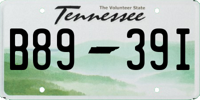 TN license plate B8939I