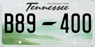 TN license plate B8940O