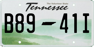 TN license plate B8941I