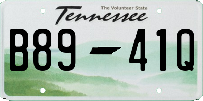 TN license plate B8941Q