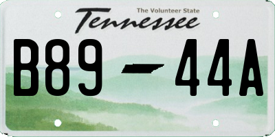 TN license plate B8944A