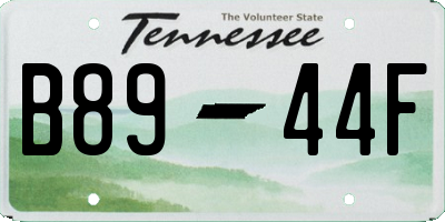 TN license plate B8944F