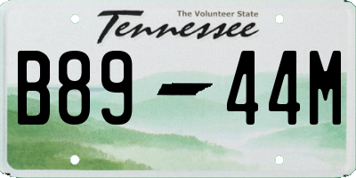 TN license plate B8944M