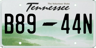 TN license plate B8944N