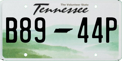 TN license plate B8944P
