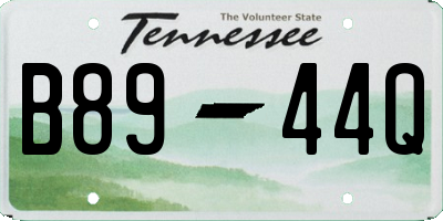 TN license plate B8944Q